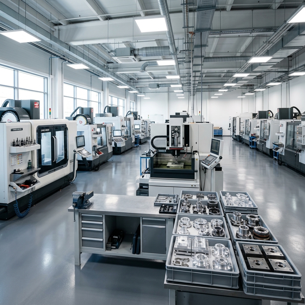 CNC Machining Workshop in Dongguan